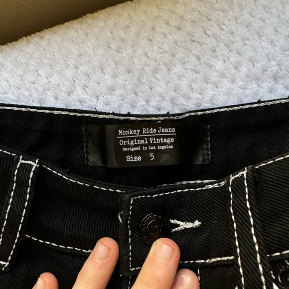 Black carpenter’s style pants - Picture 3 of 4